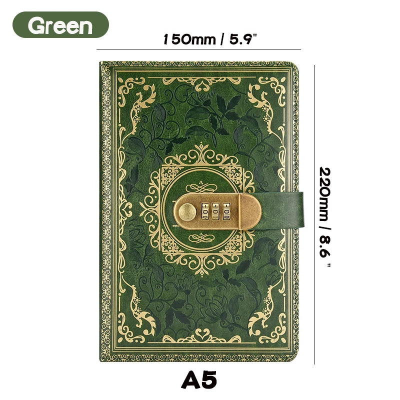 Retro A5 Digital Lock Journal