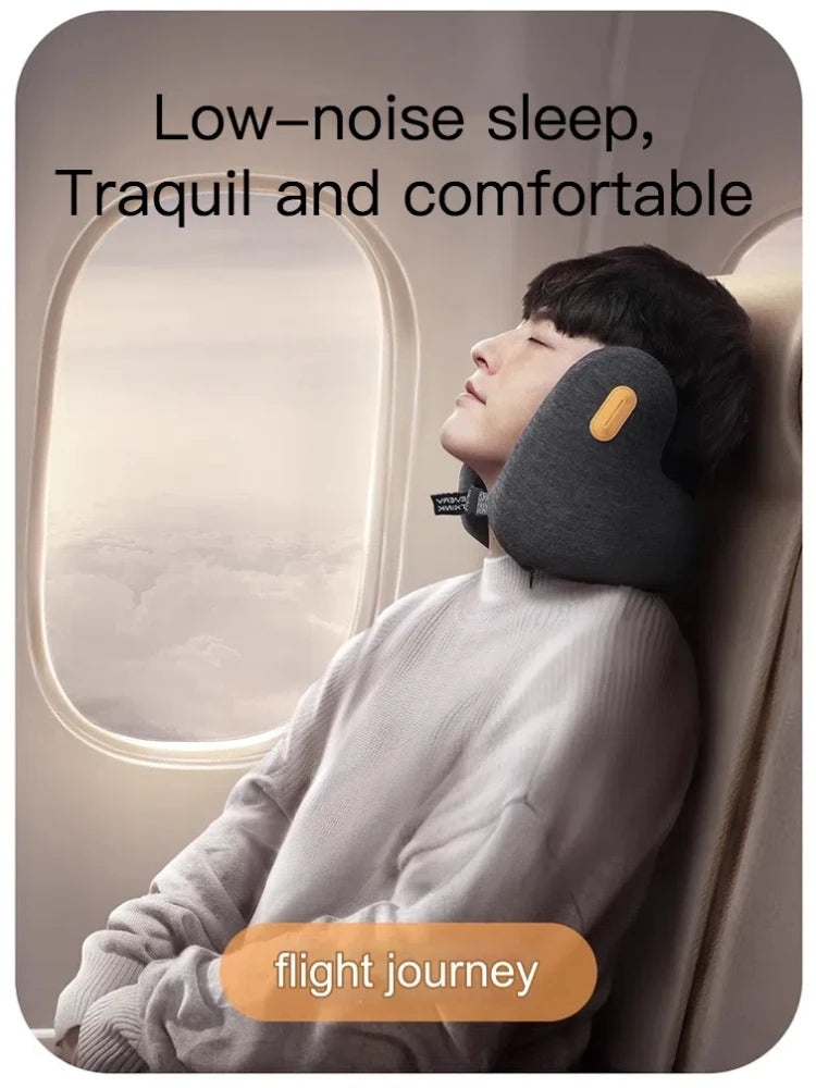360° Travel Neck Pillow with Earmuffs