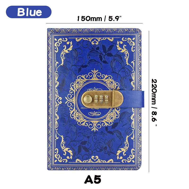 Retro A5 Digital Lock Journal