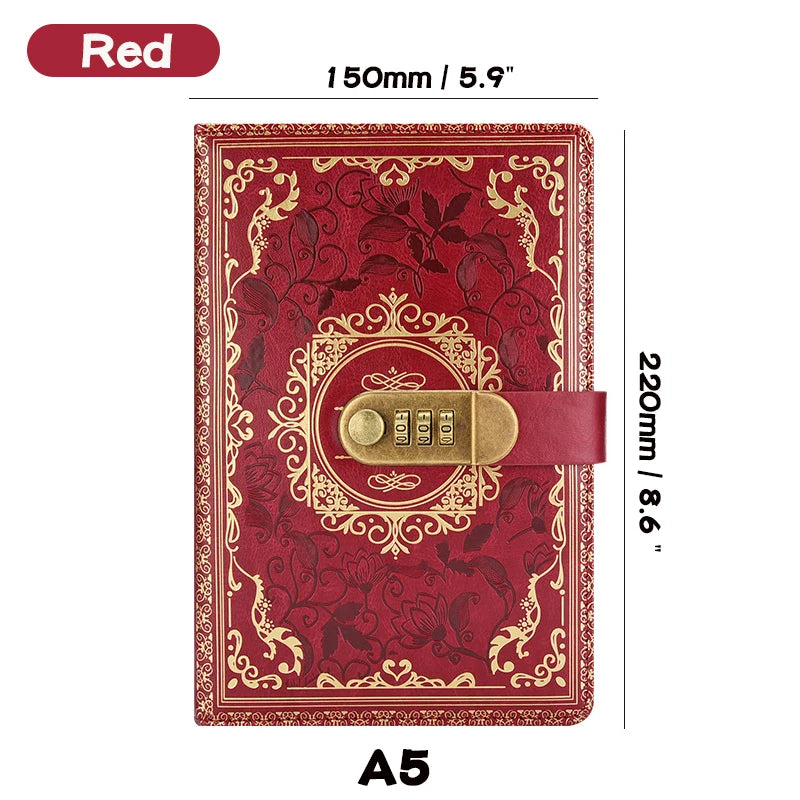Retro A5 Digital Lock Journal