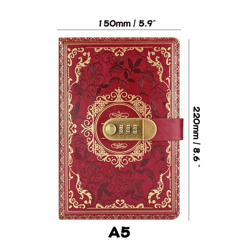 Retro A5 Digital Lock Journal