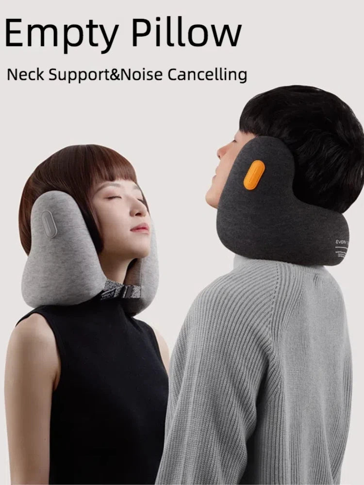 360° Travel Neck Pillow with Earmuffs