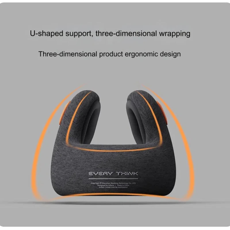 360° Travel Neck Pillow with Earmuffs