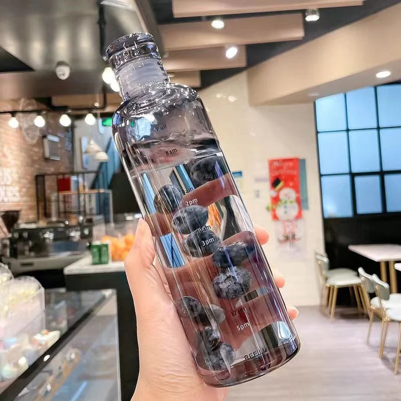 Sports Water Bottle with Time Scale