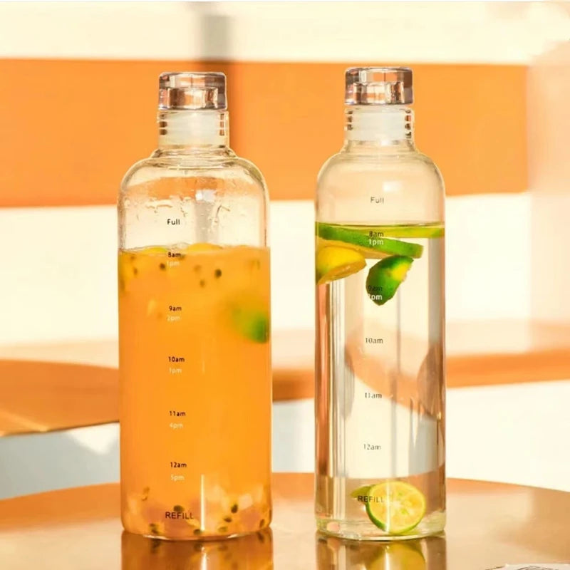 Sports Water Bottle with Time Scale