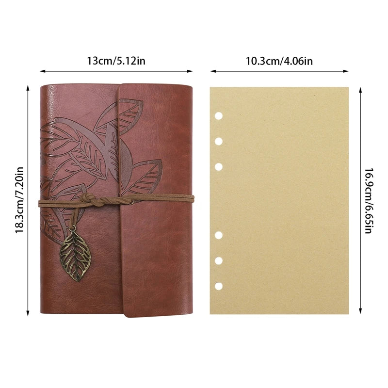 Vintage A6 Travelers Binder Notebook
