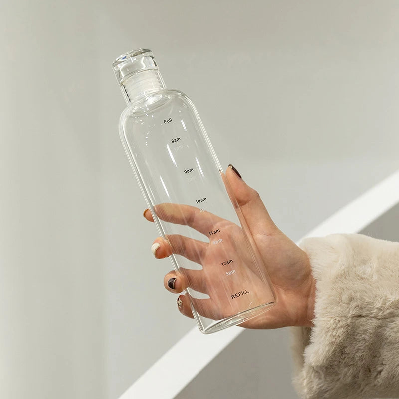 Sports Water Bottle with Time Scale