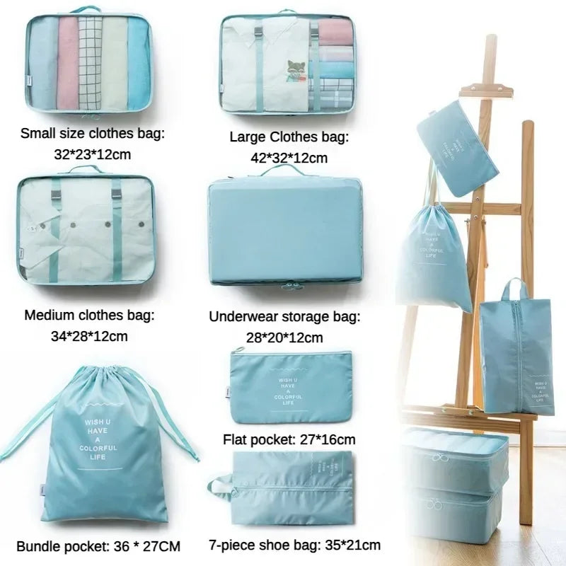 7-Piece Travel Organizer Set