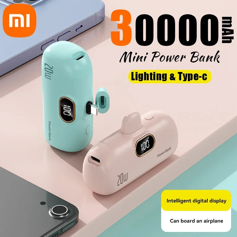 30000mAh Mini Portable Power Bank