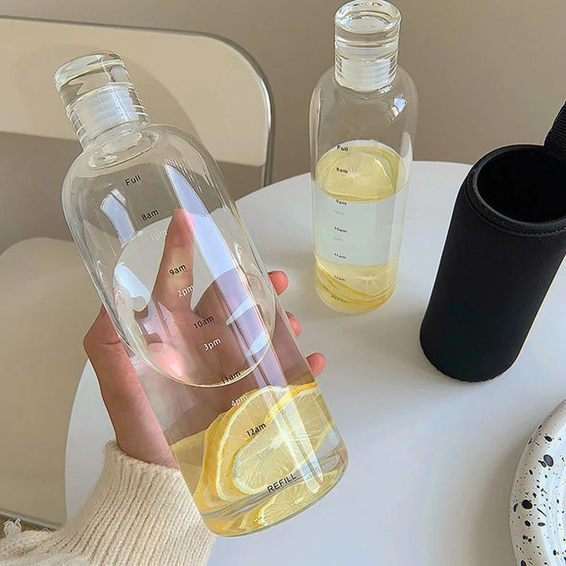 Sports Water Bottle with Time Scale