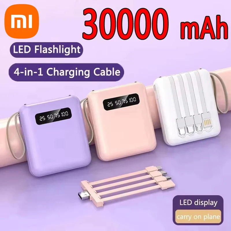 30000mAh 4-in-1 Power Bank