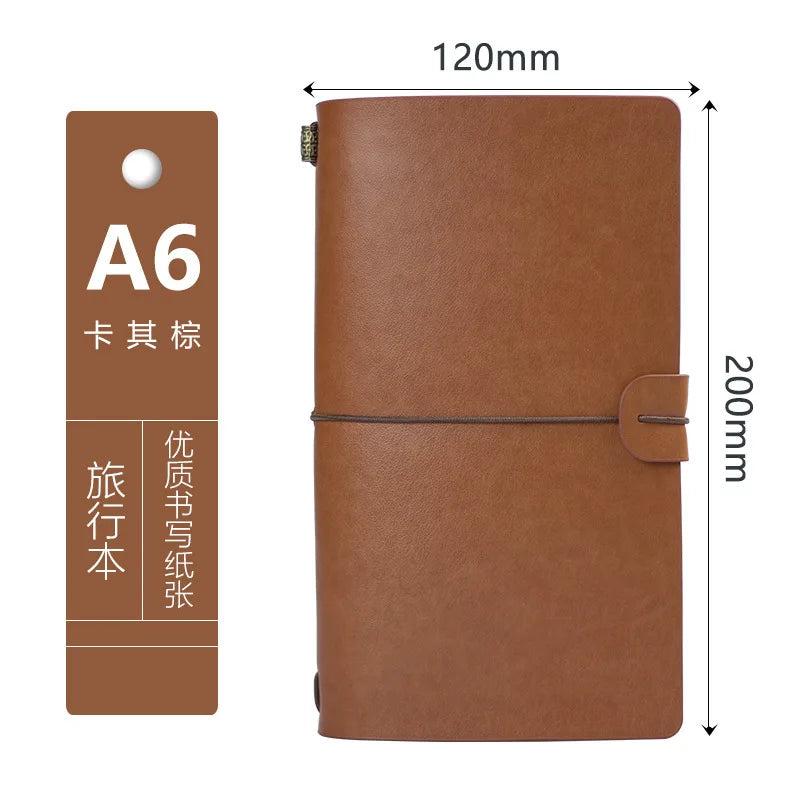 Creative A6 Travel Ledger Notebook