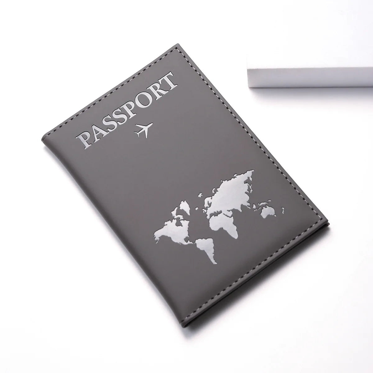 RFID PU Leather Passport Holder