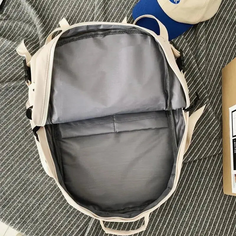Multi-Pocket Nylon Backpack