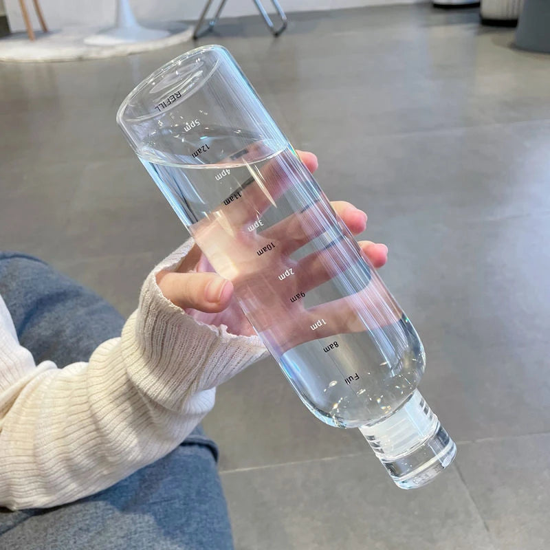 Sports Water Bottle with Time Scale