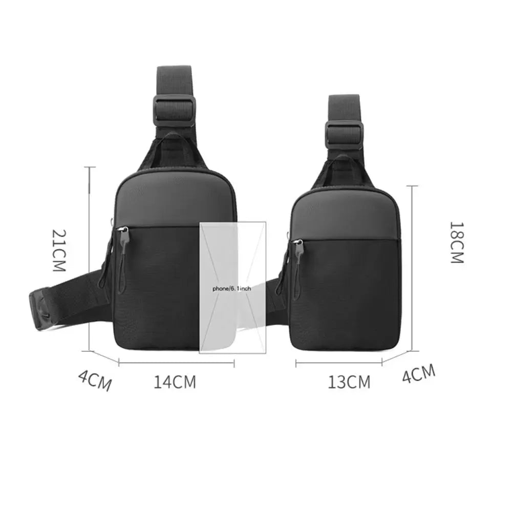 Men's Mini Canvas Chest Bag