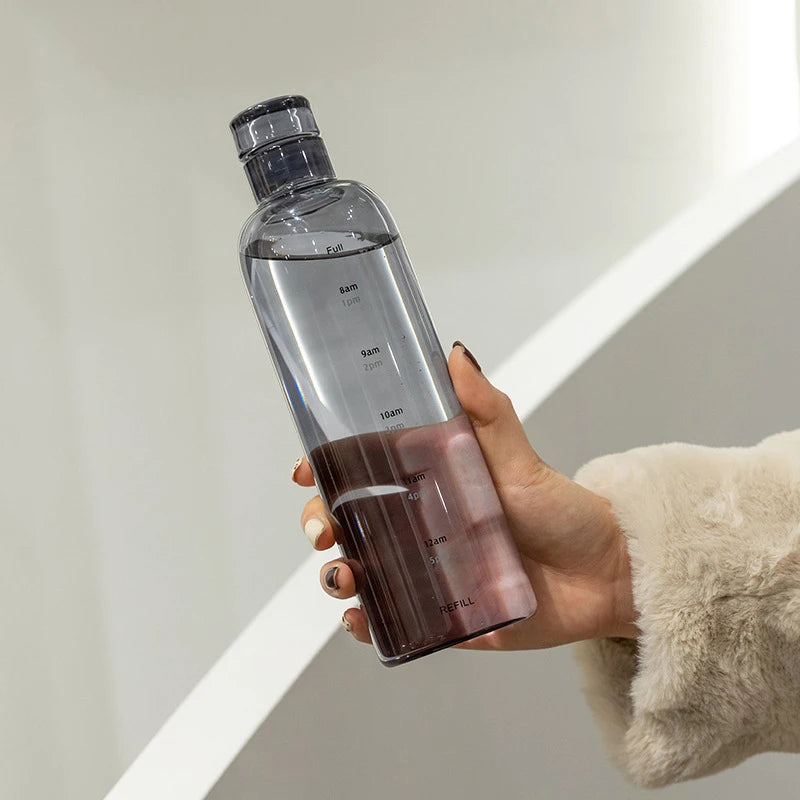 Sports Water Bottle with Time Scale