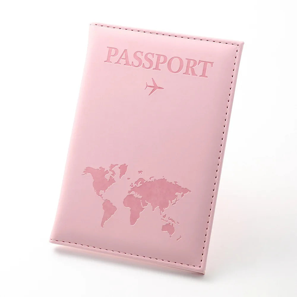 RFID PU Leather Passport Holder