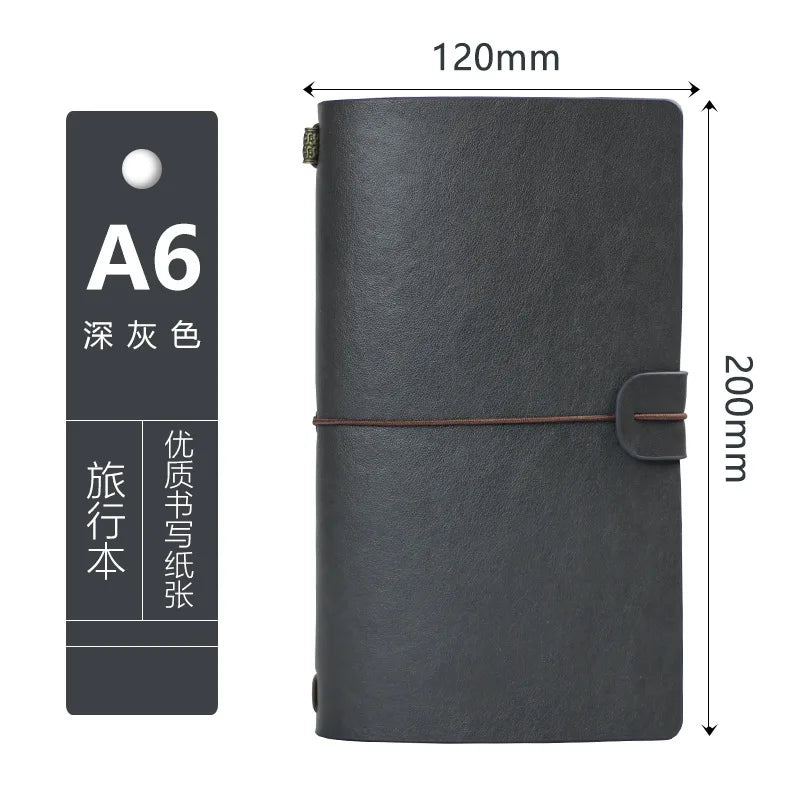Creative A6 Travel Ledger Notebook