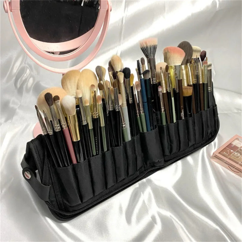Foldable Makeup Brush Organizer