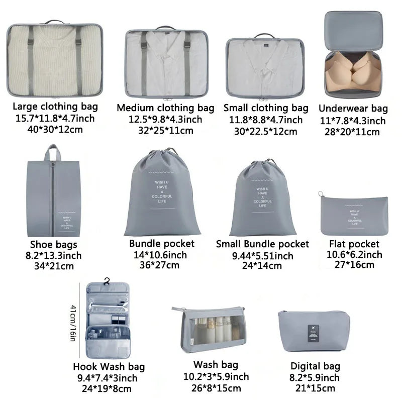 Travel Storage Set (Clothes & Toiletries)