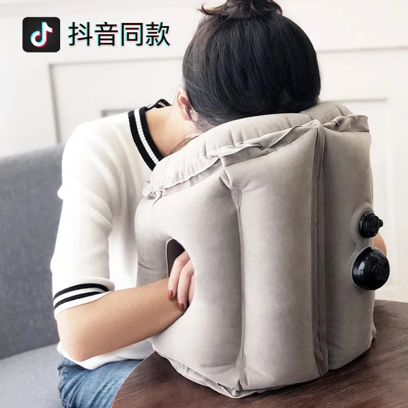 Upgraded Inflatable Neck Travel Pillow