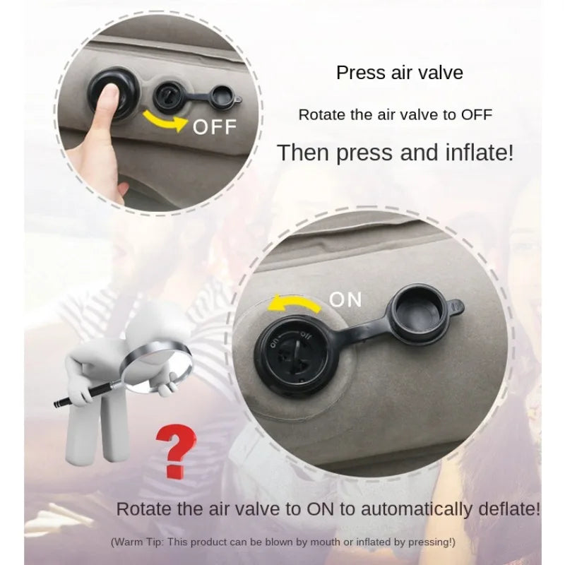Upgraded Inflatable Neck Travel Pillow