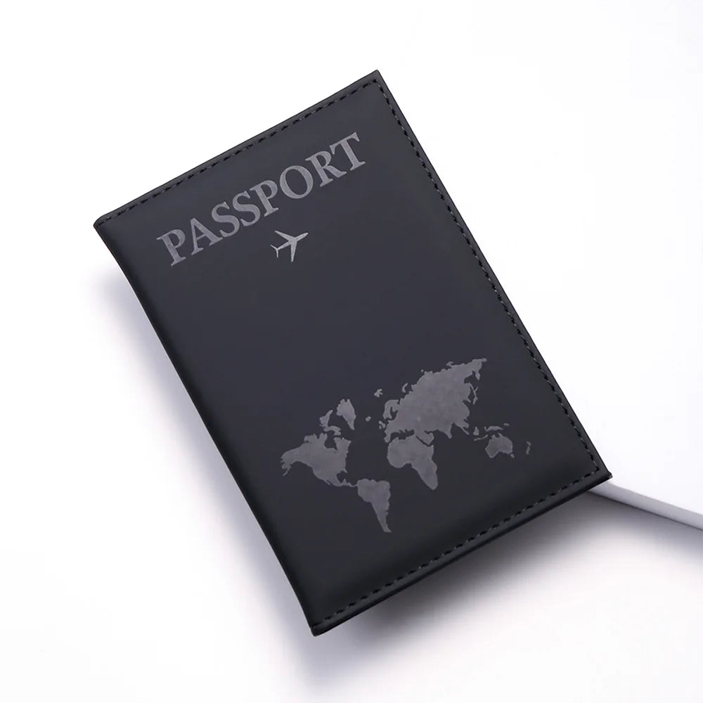 RFID PU Leather Passport Holder