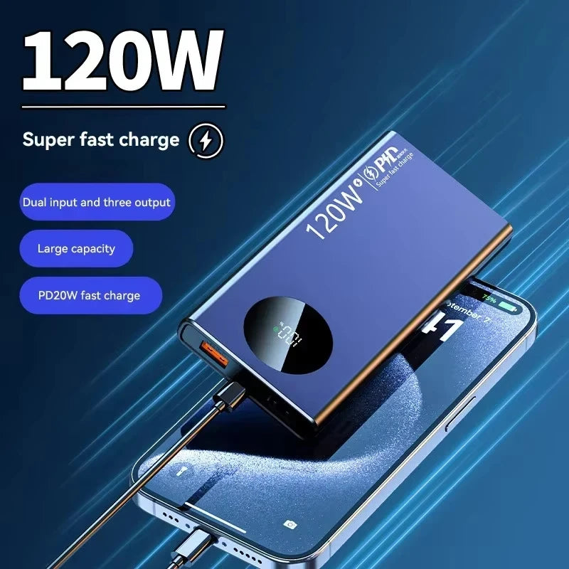 120W 50000mAh Fast Charging Power Bank